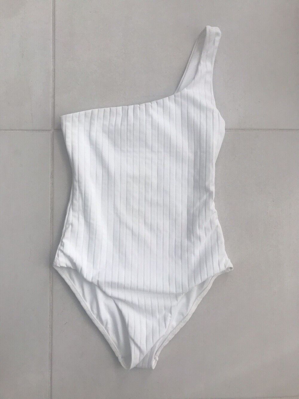 Melissa Odabash Palermo One Shoulder One Piece Ribbed Swimsuit